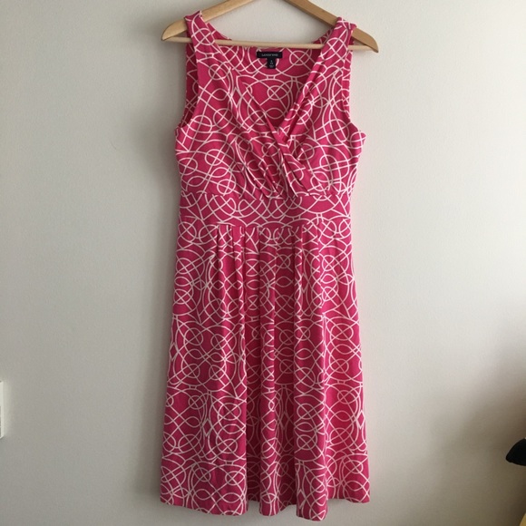 Lands' End Dresses & Skirts - Lands end floral dress sleeveless faux wrap